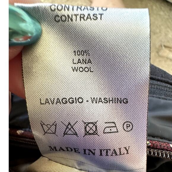 Waterville Navy Puffer Wool Trim Men Luxury Jacket Size 54 (US XL) Quilted Italy - Picture 14 of 15